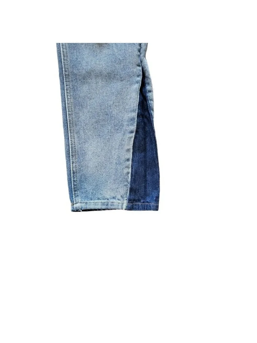 POL Jeans Women's Size 24 Light Wash Denim Two Tone Straight Leg Jeans - Picture 7 of 10